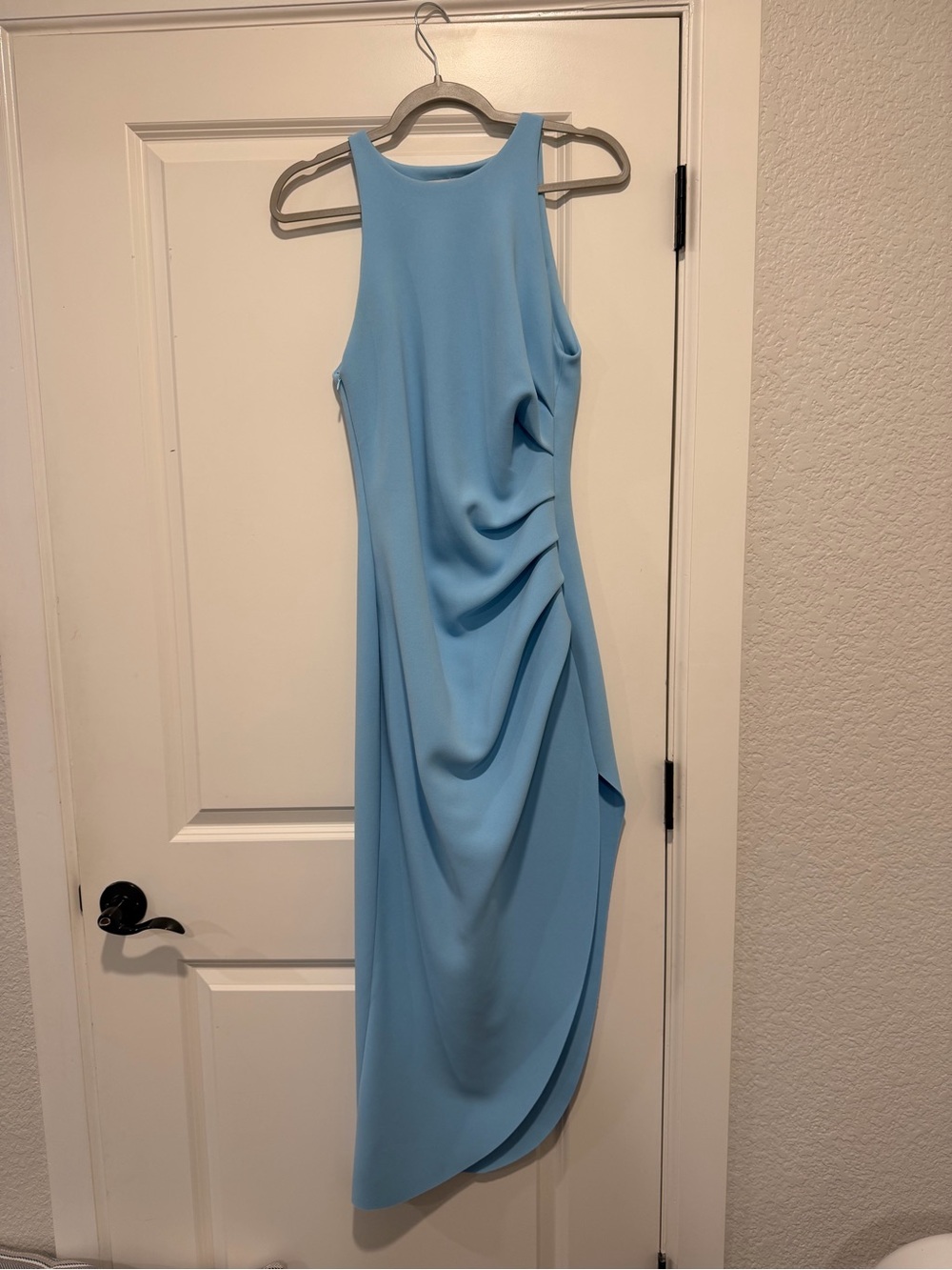 MISHA Midi Dress in Powder Blue (Bridal/Cocktail Dress)